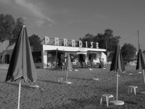 Beach cafe on Naxos, Greece