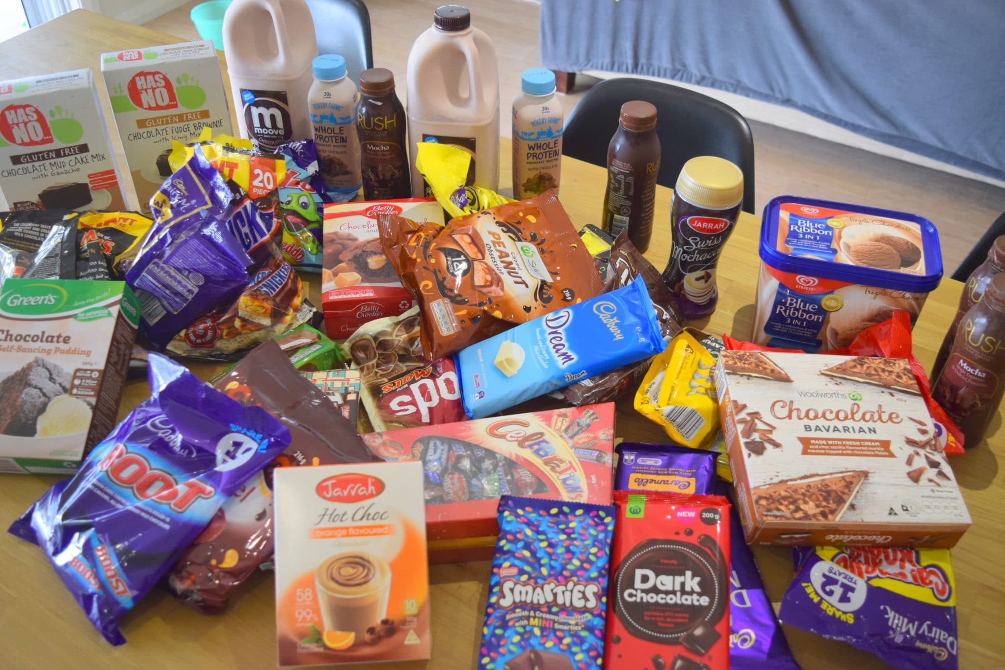 Photo of A$100+ of chocolatey food